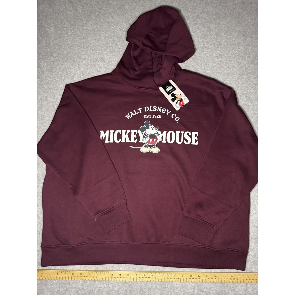 NWT Primark 2XL Mickey Hidden Pockets Hoodie - Picture 1 of 4
